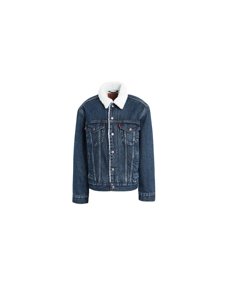 Levi's EX BF SHERPA TRUCKER  - JACKEN & MÄNTEL - Jeansjacken/Mäntelauf YOOX.COM Blau
