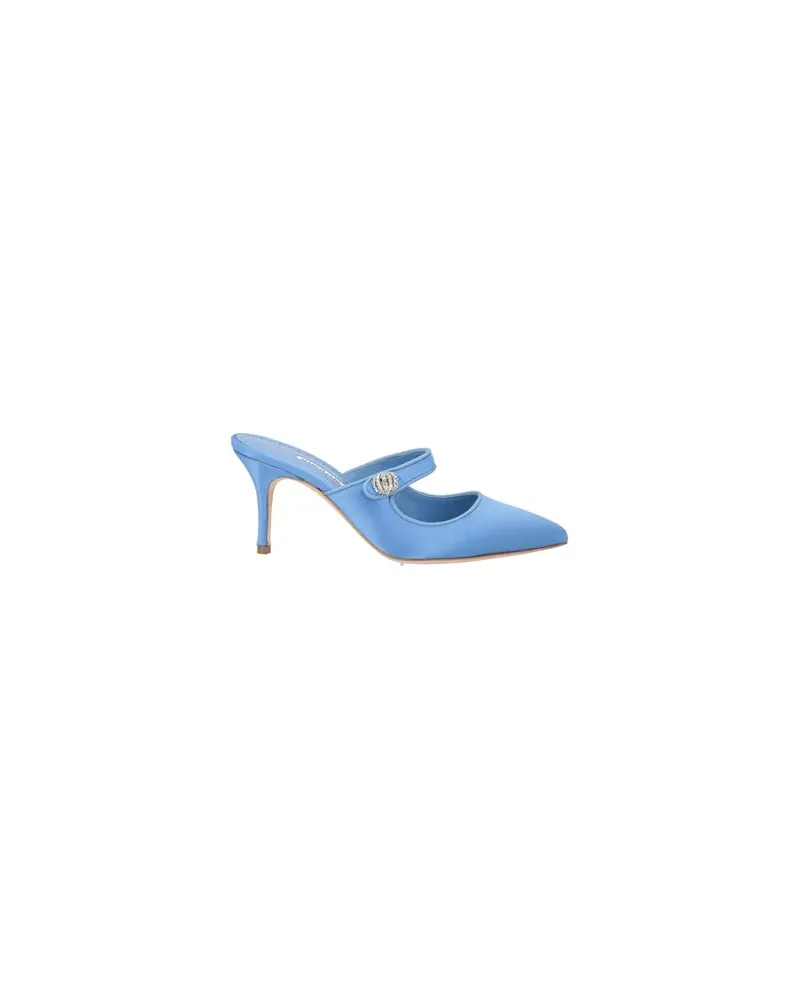 Manolo Blahnik SCHUHE - Mules & Clogsauf YOOX.COM Azurblau