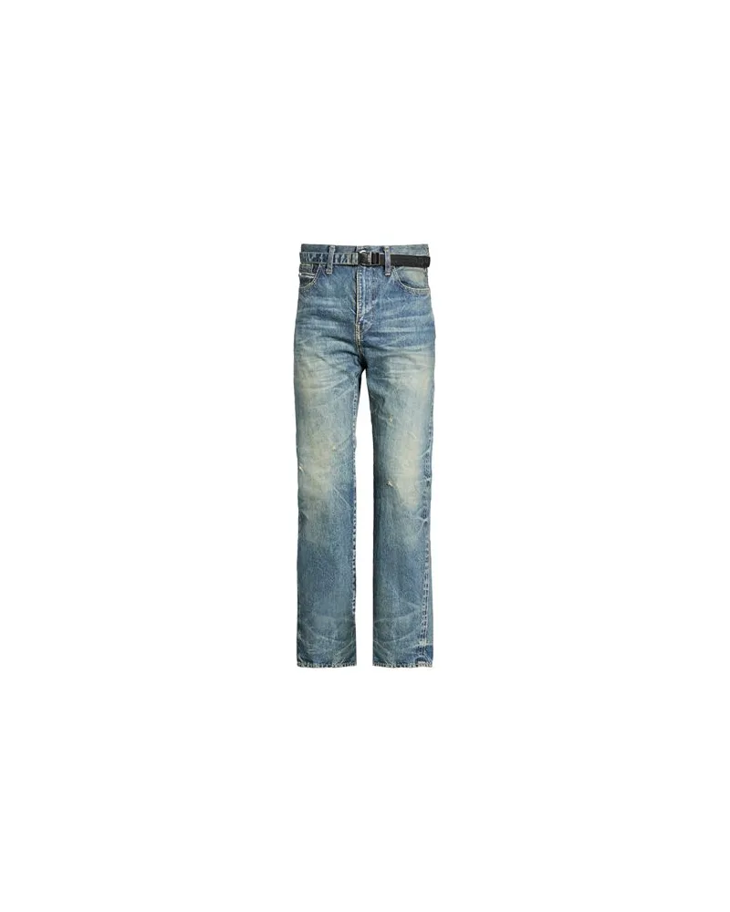 Sacai BEYONDEXX - HOSEN & RÖCKE - Jeanshosenauf YOOX.COM Blau