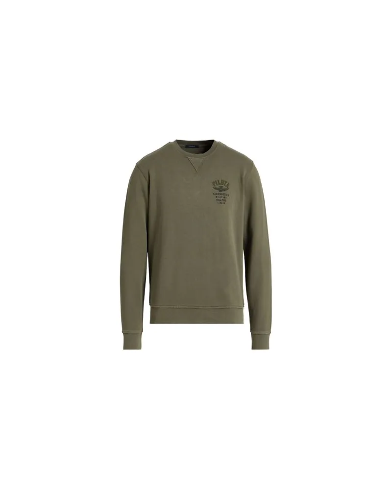 Aeronautica Militare TOPS - Sweatshirtsauf YOOX.COM Militärgrün