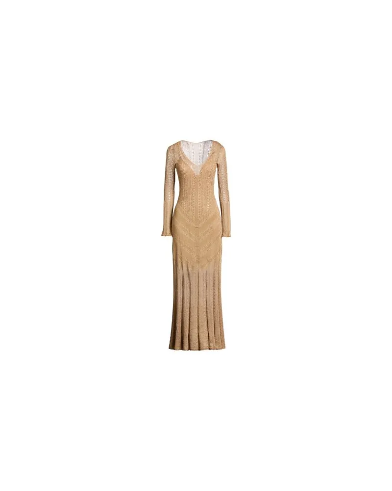 Twin-Set KLEIDER - Maxi-Kleiderauf YOOX.COM Beige