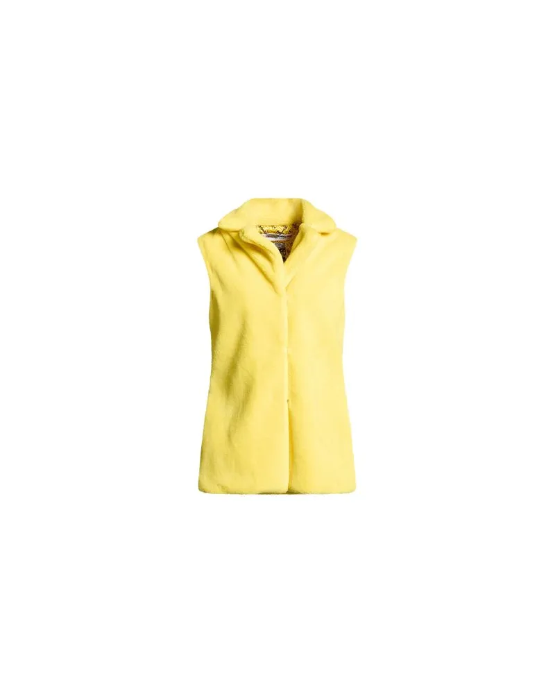 Guess X BRANDALISED WITH GRAFFITI BY BANKSY - JACKEN & MÄNTEL - Shearling- & Kunstfellauf YOOX.COM Gelb