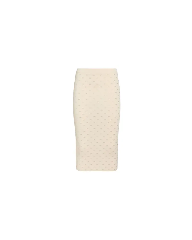 Elisabetta Franchi HOSEN & RÖCKE - Midi-Röckeauf YOOX.COM Cremeweiß