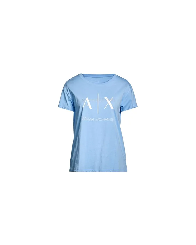 Armani Exchange TOPS - T-shirtsauf YOOX.COM Hellblau