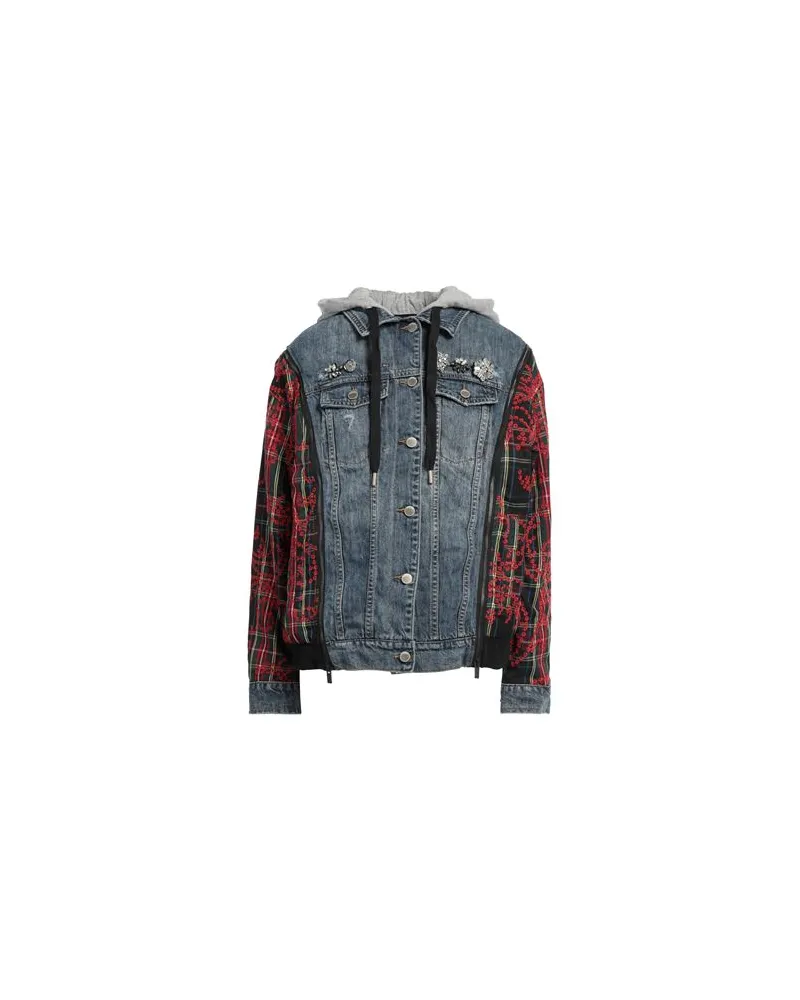 Desigual JACKEN & MÄNTEL - Jeansjacken/Mäntelauf YOOX.COM Blau