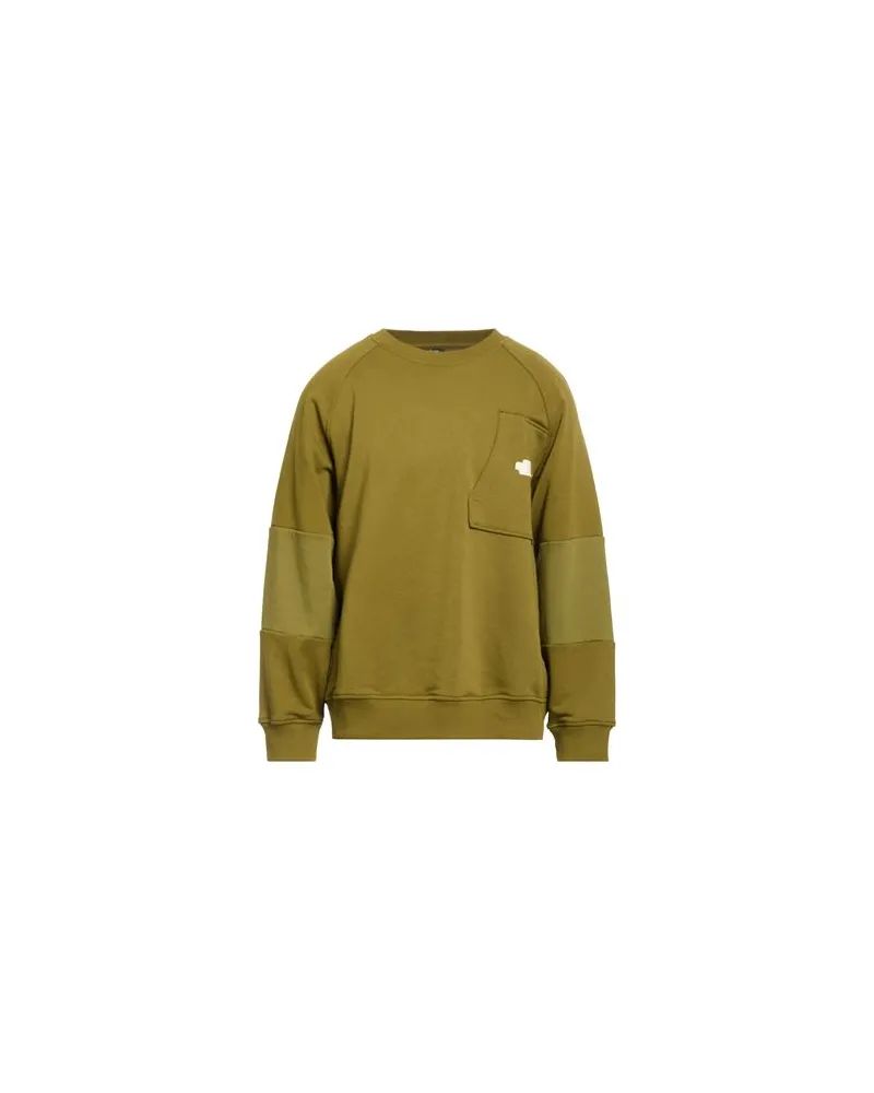 The North Face M TERRY RELAXED CREW  - TOPS - Sweatshirtsauf YOOX.COM Militärgrün