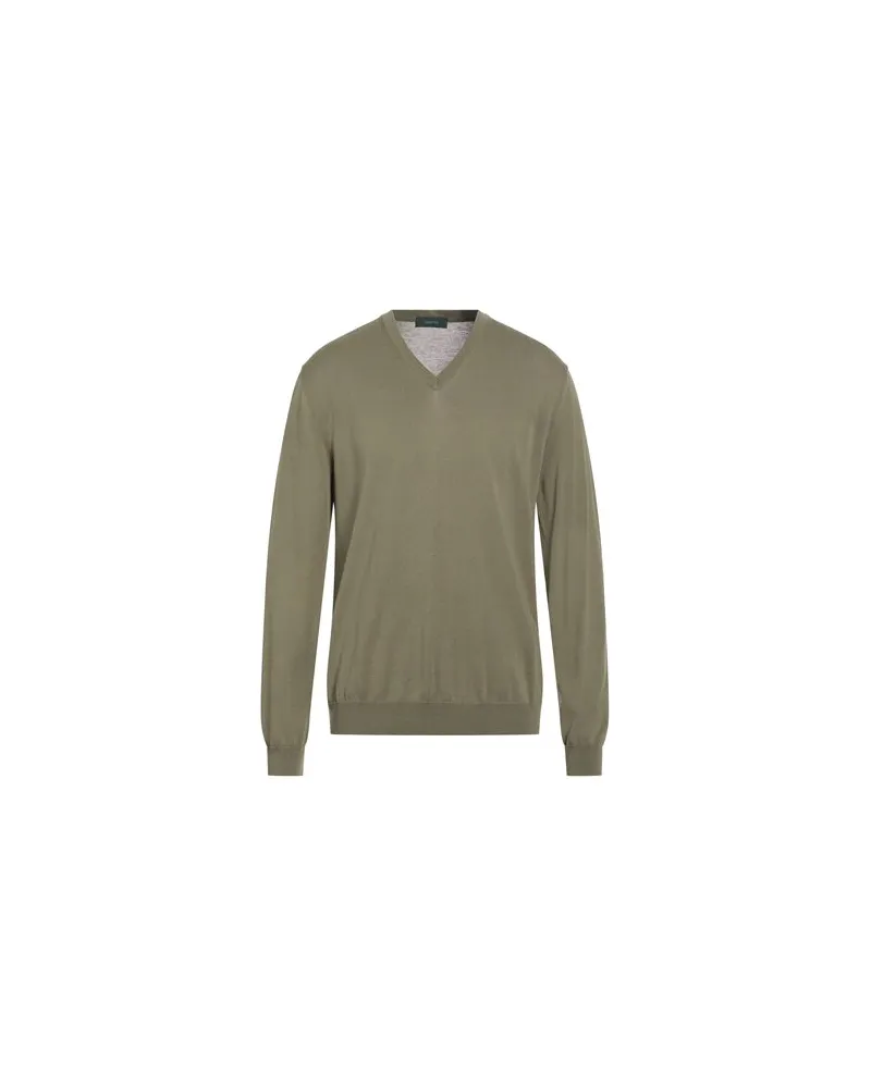 Zanone STRICKWAREN - Pulloverauf YOOX.COM Militärgrün