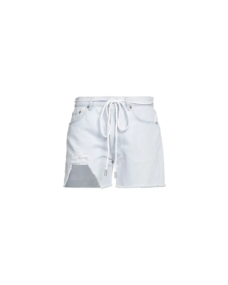OFF-WHITE HOSEN & RÖCKE - Jeansshortsauf YOOX.COM Blau