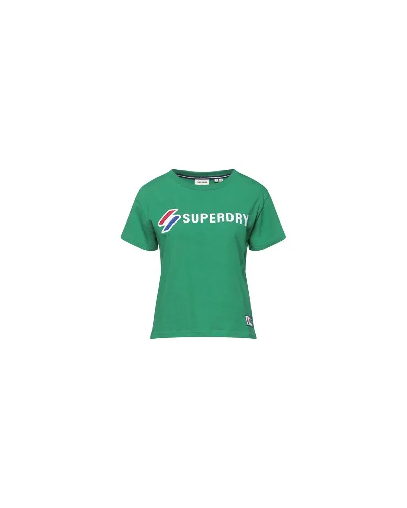Superdry. TOPS - T-shirtsauf YOOX.COM Grün