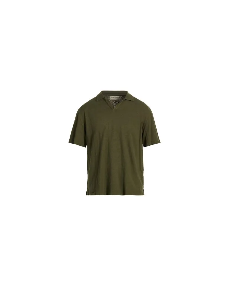 Officine Generale TOPS - Poloshirtsauf YOOX.COM Militärgrün