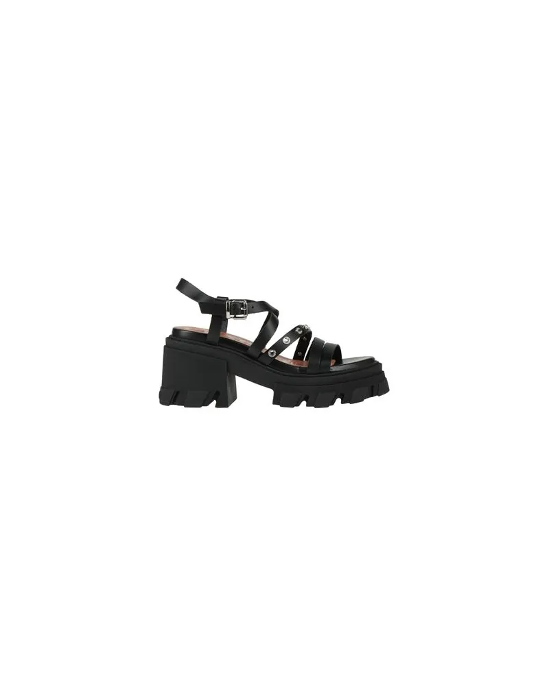 Ganni SCHUHE - Sandalenauf YOOX.COM Schwarz