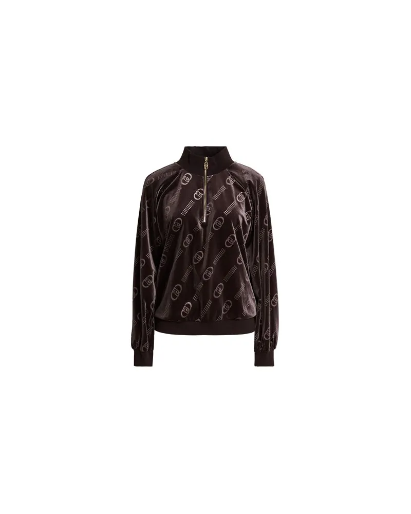 Liu Jo TOPS - Sweatshirtsauf YOOX.COM Dunkelbraun