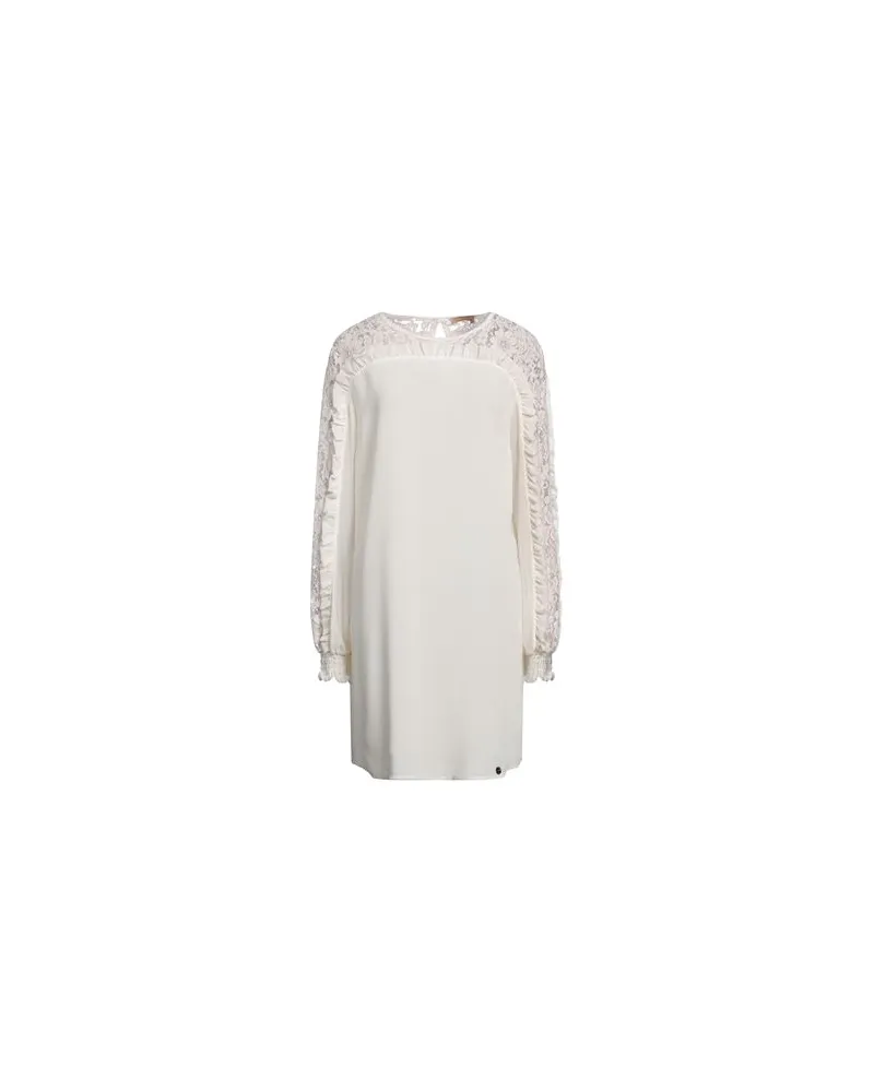 BABYLON KLEIDER - Mini-Kleiderauf YOOX.COM Cremeweiß