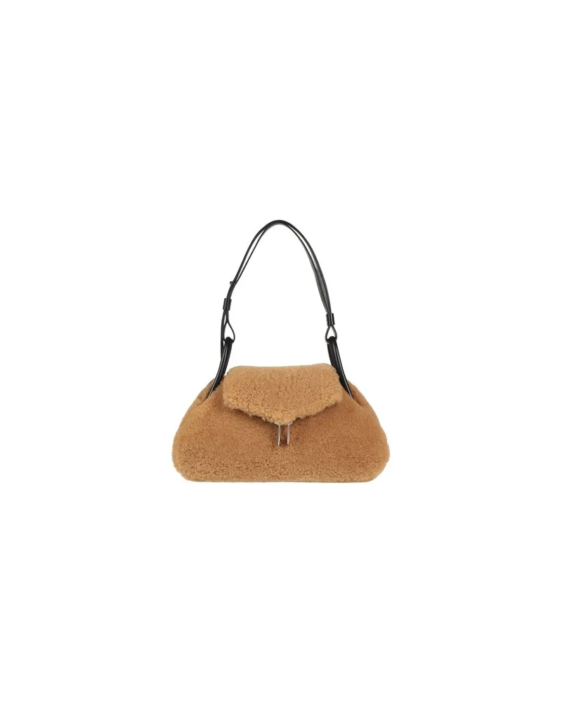Amina Muaddi TASCHEN - Schultertaschenauf YOOX.COM Kamel