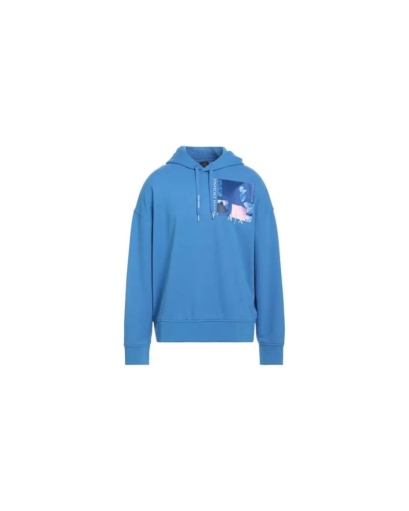 Armani Exchange TOPS - Sweatshirtsauf YOOX.COM Azurblau