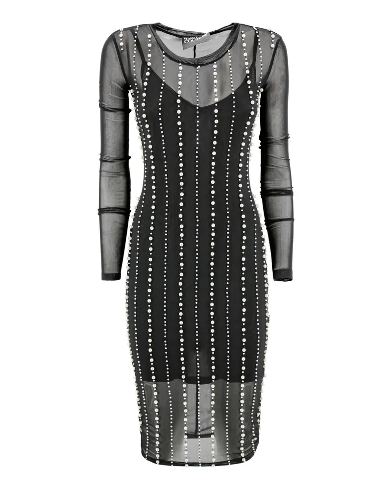 Versace Jeans Midi-Kleid Schwarz