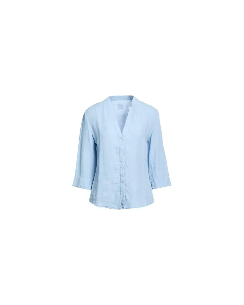 120% Lino TOPS - Hemdenauf YOOX.COM Hellblau