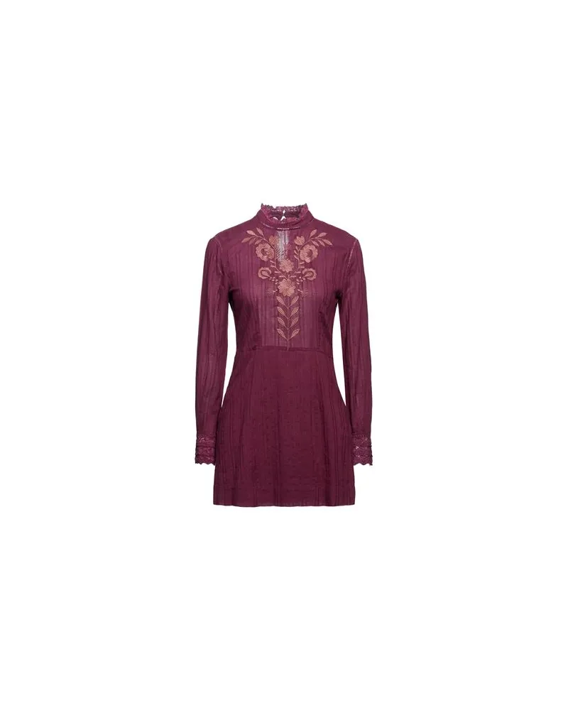 Antik Batik KLEIDER - Mini-Kleiderauf YOOX.COM Pflaume