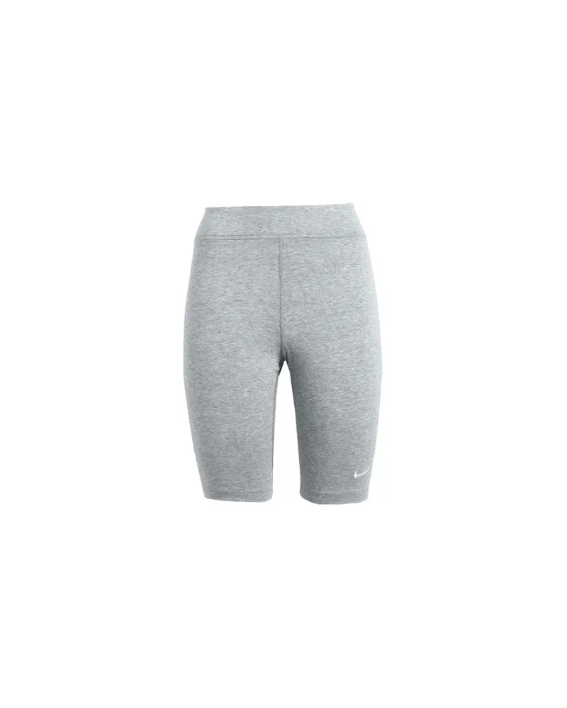 Nike ESSENTIAL BIKER SHORT   - HOSEN & RÖCKE - Shorts & Bermudashortsauf YOOX.COM Hellgrau