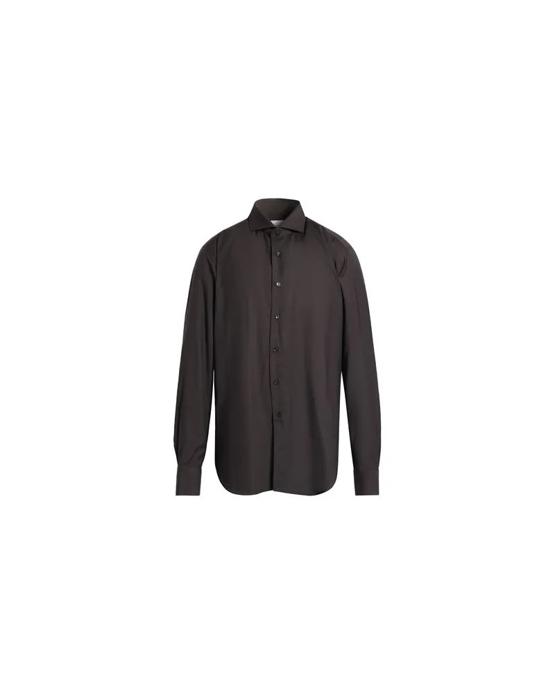 XACUS MERINO SHIRT - TOPS - Hemdenauf YOOX.COM Dunkelbraun