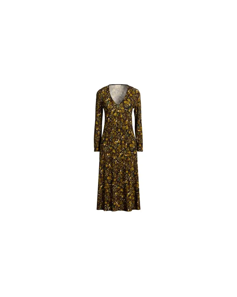 SIYU KLEIDER - Midi-Kleiderauf YOOX.COM Militärgrün