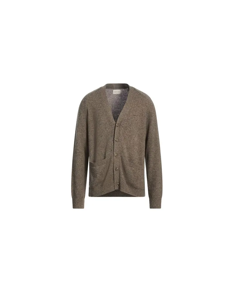 Gant STRICKWAREN - Strickjackenauf YOOX.COM Maulwurfsgrau