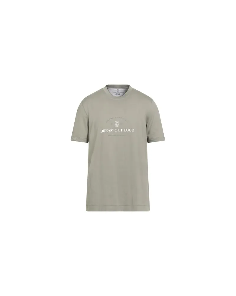 Brunello Cucinelli TOPS - T-shirtsauf YOOX.COM Salbeigrün