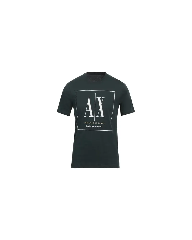 Armani Exchange TOPS - T-shirtsauf YOOX.COM Dunkelgrün