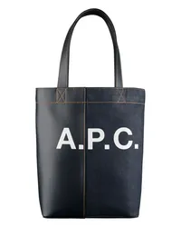 A.P.C. Schultertasche Marineblau