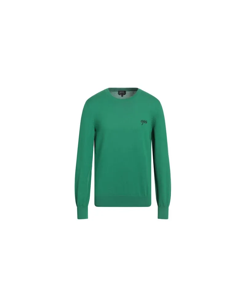 A.P.C. STRICKWAREN - Pulloverauf YOOX.COM Grün