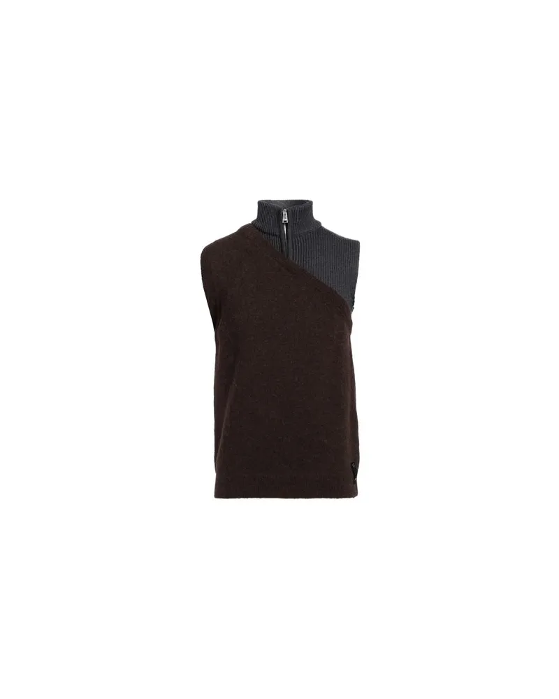 Fendi STRICKWAREN - Rollkragenpulloverauf YOOX.COM Dunkelbraun