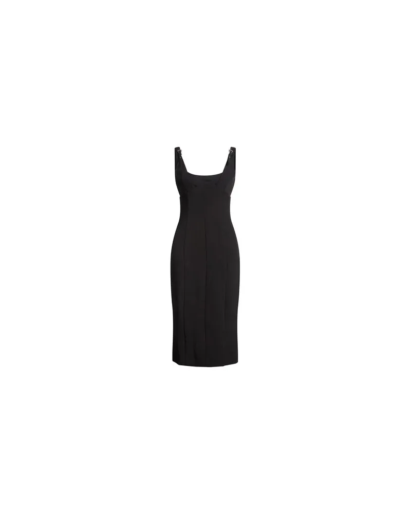 Versace Jeans KLEIDER - Midi-Kleiderauf YOOX.COM Schwarz