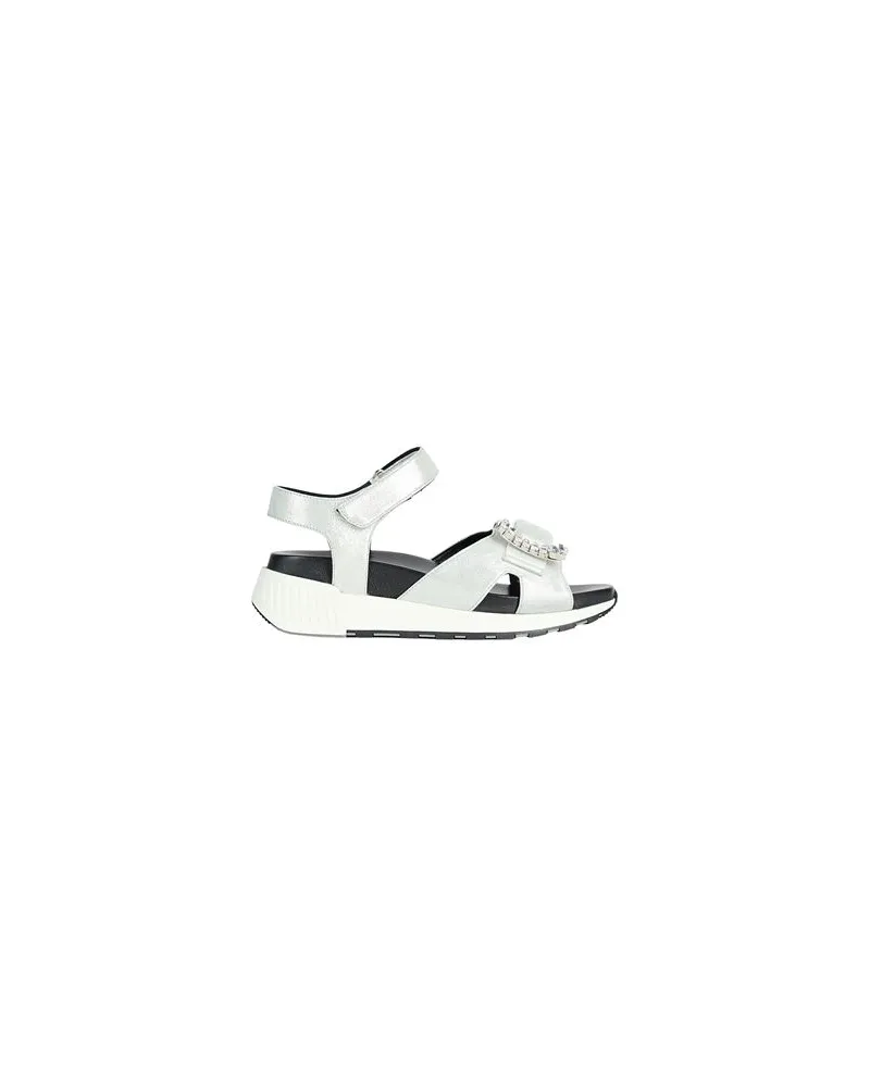 Sergio Rossi SCHUHE - Sandalenauf YOOX.COM Silber