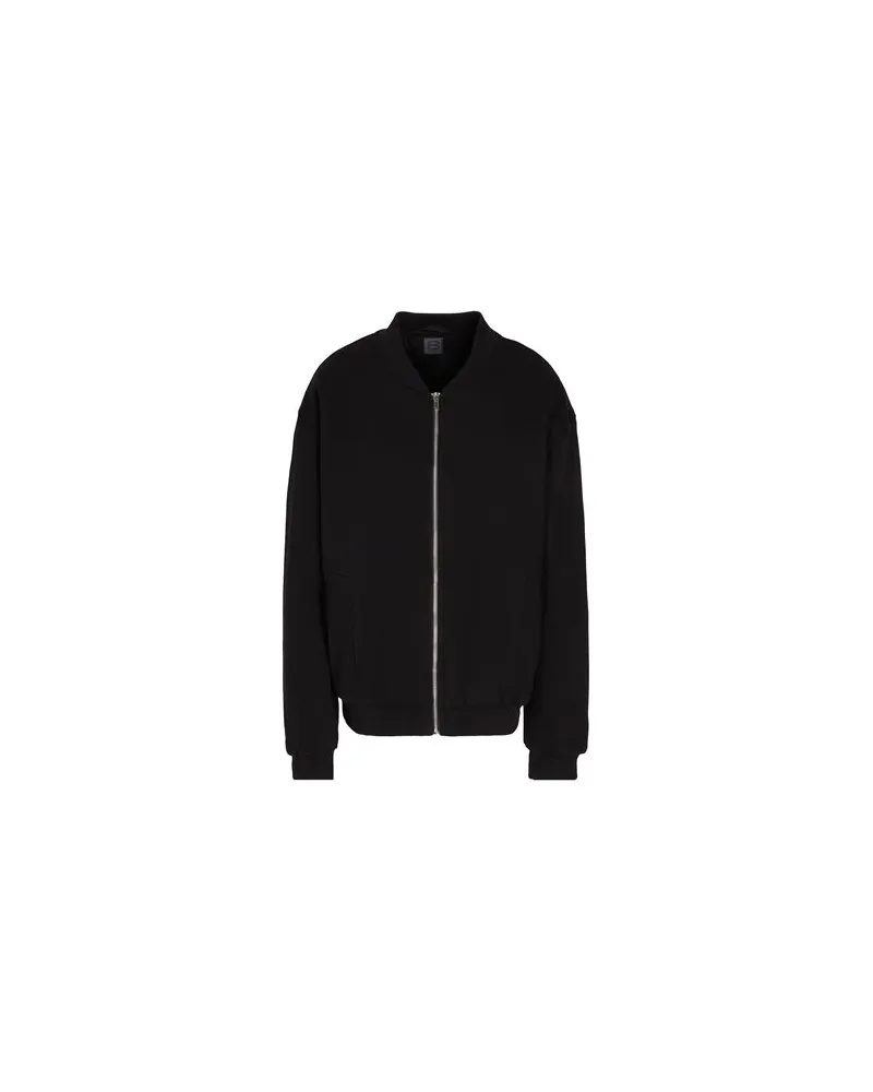 8 by Yoox ORGANIC COTTON OVERSIZE BOMBER  - JACKEN & MÄNTEL - Jacken und Anoraksauf YOOX.COM Schwarz