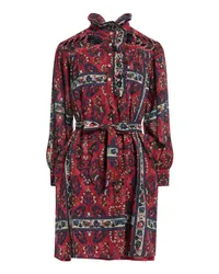 Antik Batik Mini-Kleid Bordeaux