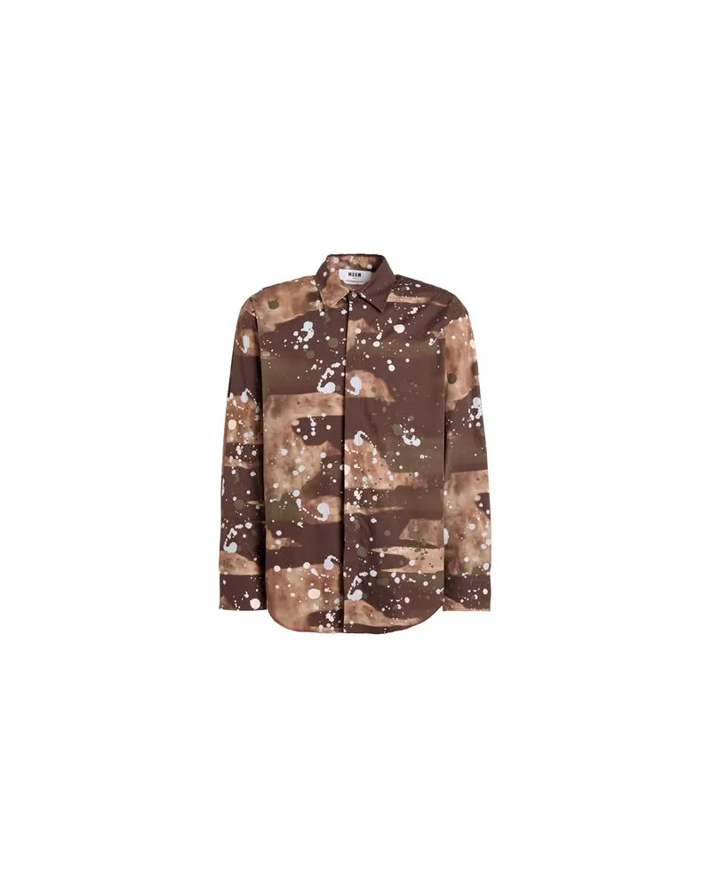 MSGM TOPS - Hemdenauf YOOX.COM Schokobraun