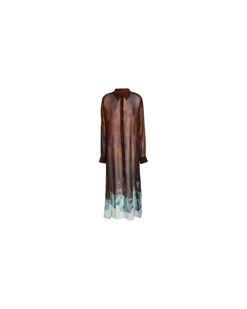 Vivienne Westwood KLEIDER - Maxi-Kleiderauf YOOX.COM Braun