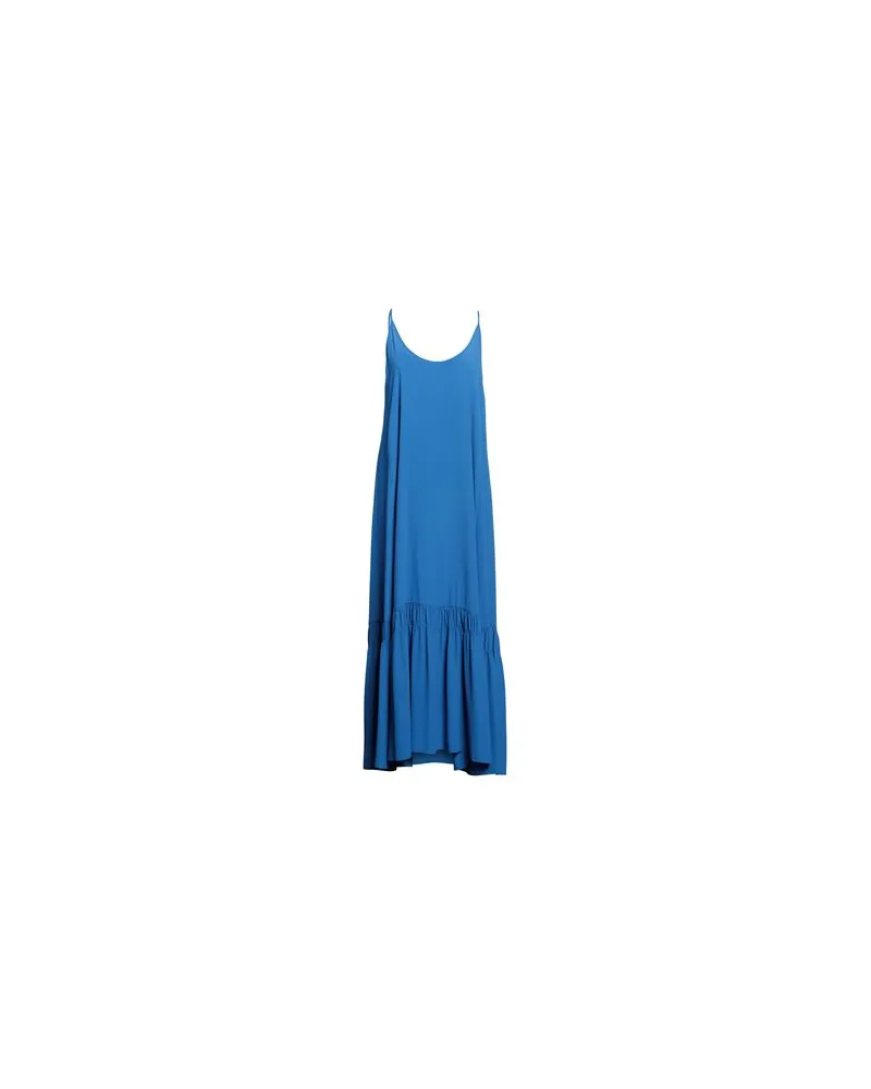 Semicouture KLEIDER - Maxi-Kleiderauf YOOX.COM Azurblau