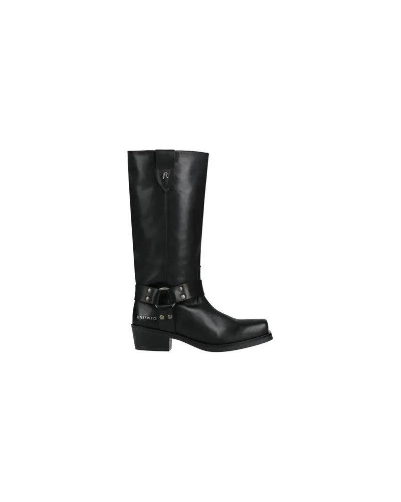 Replay SCHUHE - Stiefelauf YOOX.COM Schwarz