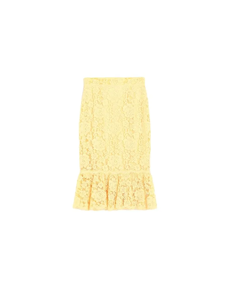 Dolce & Gabbana HOSEN & RÖCKE - Midi-Röckeauf YOOX.COM Pastellgelb