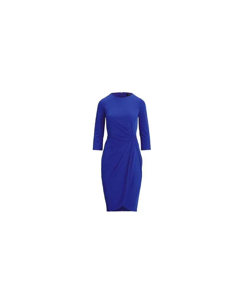 Ralph Lauren TWIST-FRONT STRETCH JERSEY DRESS  - KLEIDER - Midi-Kleiderauf YOOX.COM Königsblau
