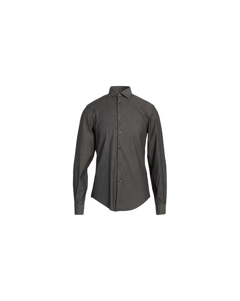 Calvin Klein TOPS - Jeanshemdenauf YOOX.COM Braungrau