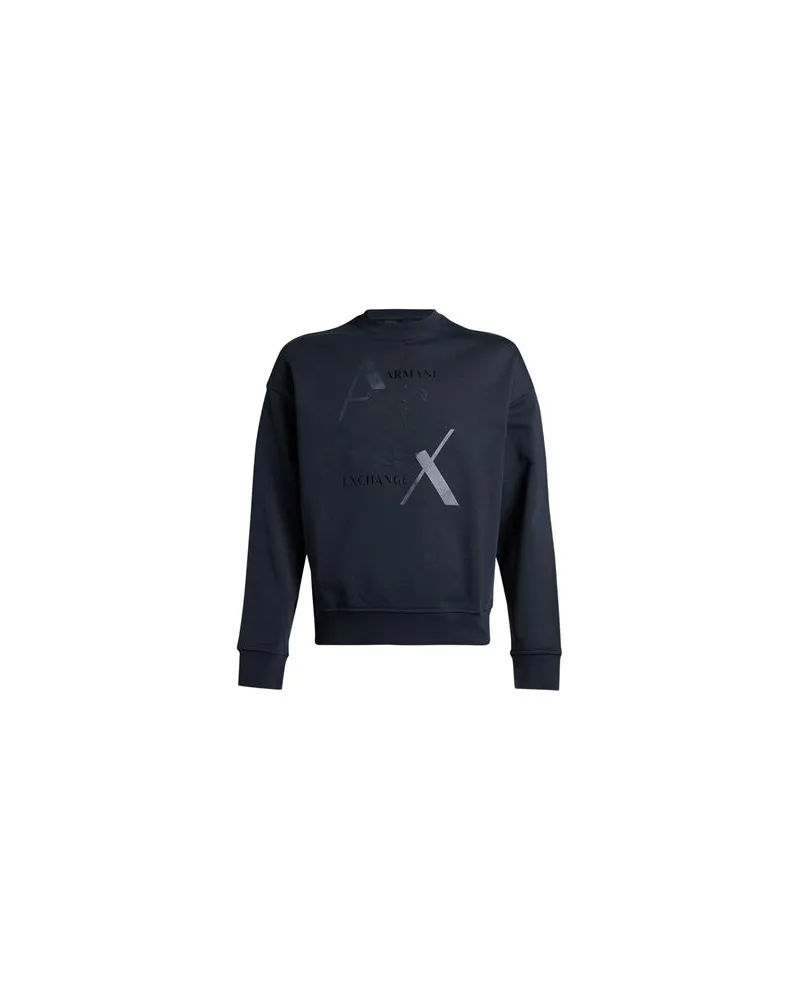 Armani Exchange TOPS - Sweatshirtsauf YOOX.COM Marineblau