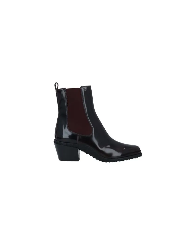 TOD'S SCHUHE - Stiefelettenauf YOOX.COM Pflaume
