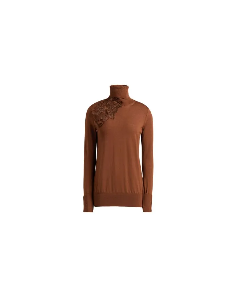 Ermanno Scervino STRICKWAREN - Rollkragenpulloverauf YOOX.COM Braun