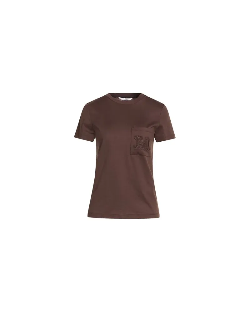 Max Mara TOPS - T-shirtsauf YOOX.COM Dunkelbraun