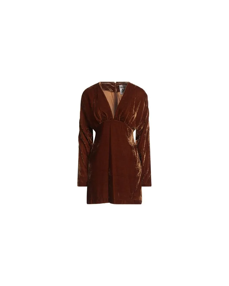 Semicouture KLEIDER - Mini-Kleiderauf YOOX.COM Braun