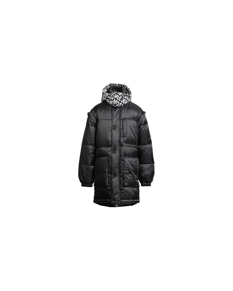 Versace Jeans JACKEN & MÄNTEL - Pufferjacken & Daunenjackenauf YOOX.COM Schwarz