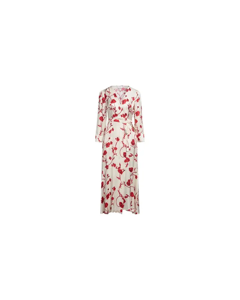 NENETTE KLEIDER - Maxi-Kleiderauf YOOX.COM Cremeweiß