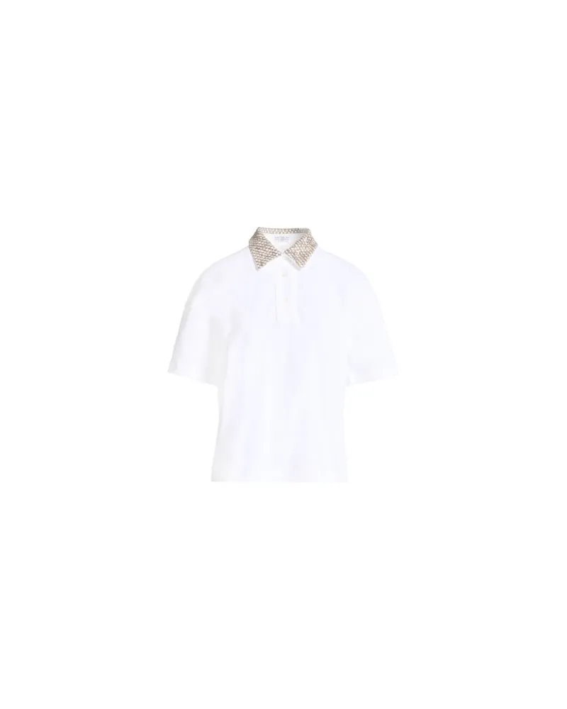 Brunello Cucinelli TOPS - Poloshirtsauf YOOX.COM Weiß